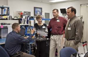 Greg Curtis, Donna Caviness, Baxter Williams, and Brian Lefler