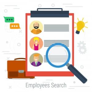 http://www.dreamstime.com/stock-images-vector-flat-concept-employee-list-candidates-to-work-photos-skills-description-zoom-magnifying-glass-picking-image71548014