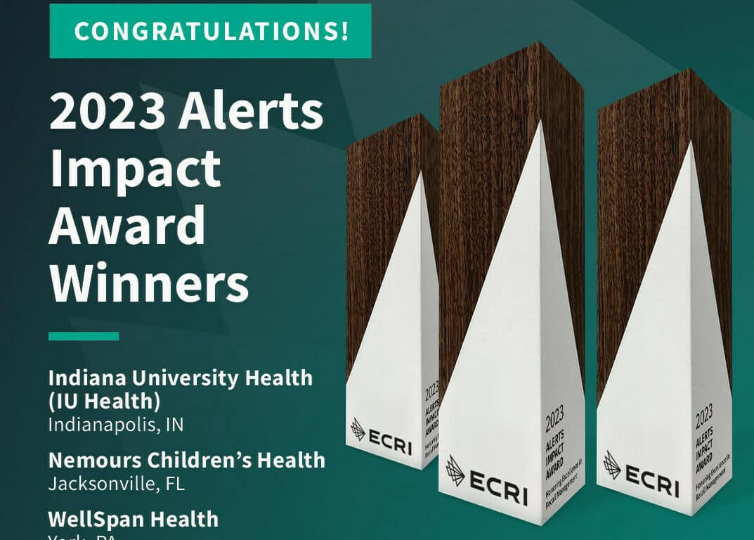 ECRI Announces Recipients of 2023 Alerts Impact Award