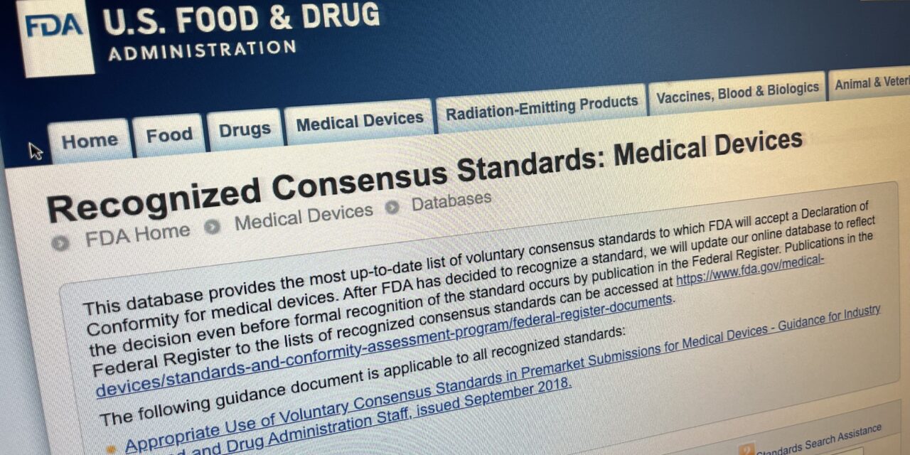 FDA Recognizes Updated AAMI Sterilization Guidance