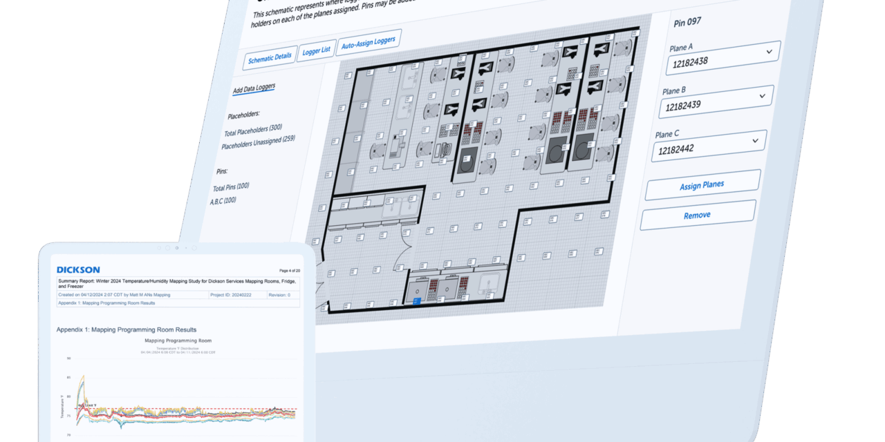Dickson Introduces Temperature Mapping Suite