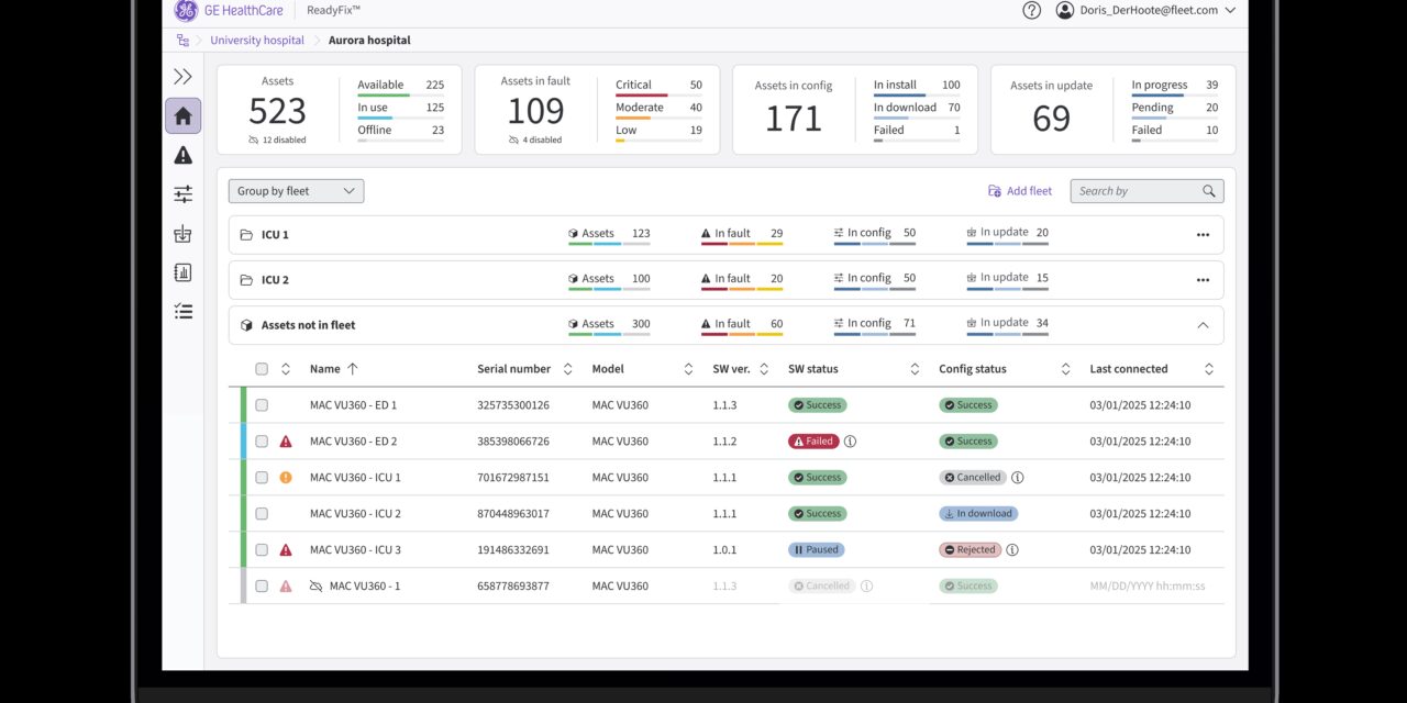 GE HealthCare Launches Remote Fleet Management Solution for ECG Equipment
